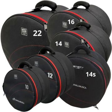 Set borse batteria Stefy Line serie 200 6pz 22/10/12/14/16/14s