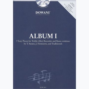 T. Susato Album v.1 7 Easy Pieces for Treble Alto Recorder and Basso