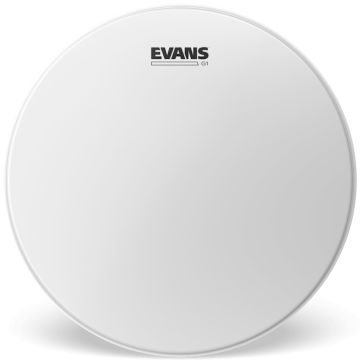 "Evans G1 pelle tom rullante sabbiata bianca monostrato 12"""