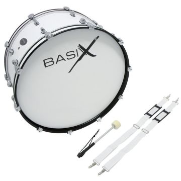 Grancassa Parata 24x10" Basix Bianca con tracolla e battente