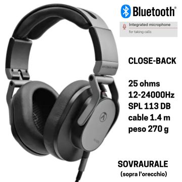 Cuffia bluetooth Austrian Audio HI-X25BT CLOSED 25 Ohm con microfono Cuffia bluetooth Austrian Audio HI-X25BT CLOSED 25 Ohm con microfono
