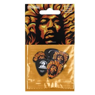 Dunlop JHP14HV Blister plettri Jimi Hendrix 69 Psych Series Voodoo Fire Players 6pz