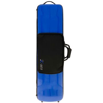K SES Custodia per 2 tromboni tenore+alto blu lucido