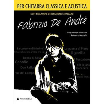 Fabrizio de Andrè per chitarra classica e acustica con tablature