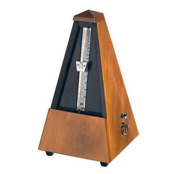 Wittner 903805 Metronomo Nero opaco in Legno con suoneria Maelzel