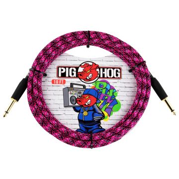 Pig Hog Cavo jack/jack 3 mt Pink Graffiti