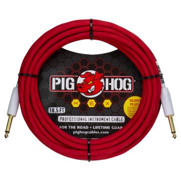 Pig Hog Cavo jack/jack 5,6 mt Hex Silent plug candy apple red
