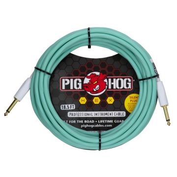 Pig Hog Cavo jack/jack 5,6 mt Hex Silent plug seafoam green Pig Hog Cavo jack/jack 5,6 mt Hex Silent plug seafoam green