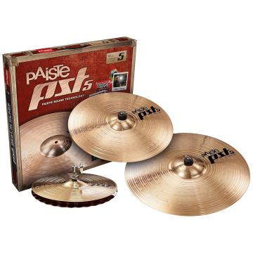 Paiste PST-5 Rock Set Piatti HH 14" Crash 16" Ride 20" 