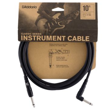 D'Addario PW-CGTRA-10 Cavo Jack/Jack angolare 3 mt 