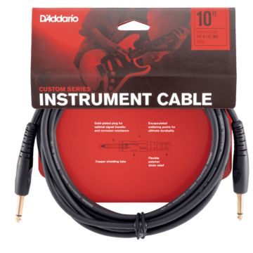 D'Addario PW-G-10 Cavo jack/jack 3 mt Custom D'Addario PW-G-10 Cavo jack/jack 3 mt Custom