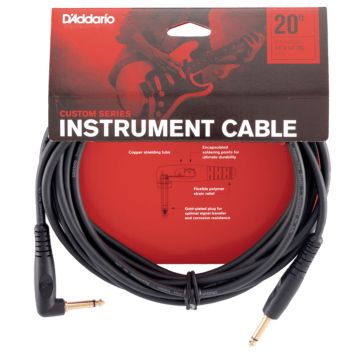 D'Addario PW-GRA-20 Cavo Jack/Jack angolare 6 mt Custom