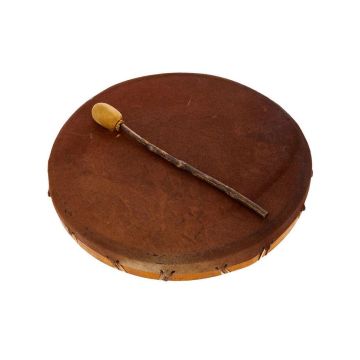 Terre' Shaman Drum 40cm pelle capra rotondo con battente Terre' Shaman Drum 40cm pelle capra rotondo con battente