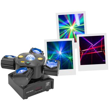 Boomtone UFO-QUAD Proiettore Led 
