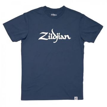 T-Shirt Zildjian classic logo BLU L