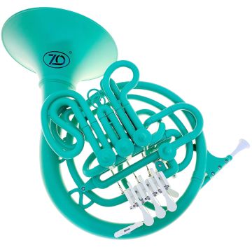 Corno plastica ZO con bocchino e custodia VERDE OPACO